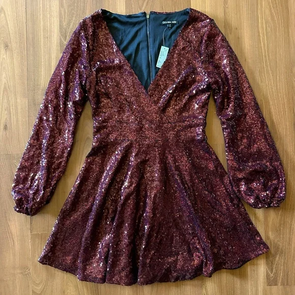 Gianni Bini | Dresses | Nwt Gianni Bini Wine Sequin Dress Size Small Taylor  Swift | Poshmark